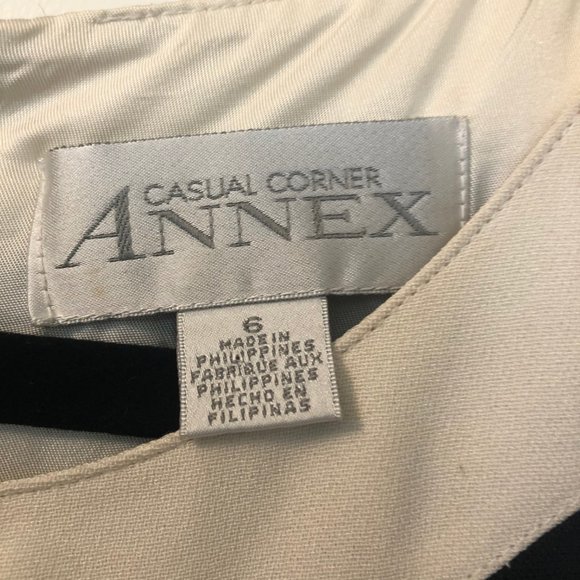 CASUAL CORNER ANNEX SLEEVELESS SHIFT DRESS - Picture 2 of 4